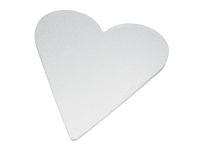 Cakeboard Herz 35cm silber