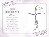 Tortenaufleger Erstkommunion Kreuz 20x30cm