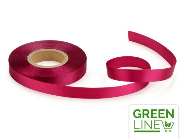 Satinband pink 14mm, 30 Meter GREENLINE