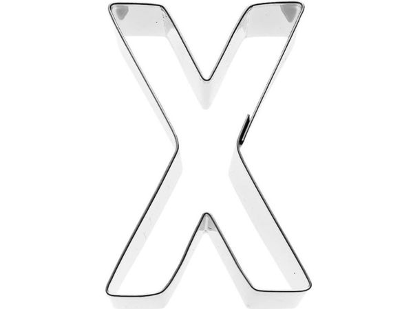 Ausstechform Buchstabe X 6cm