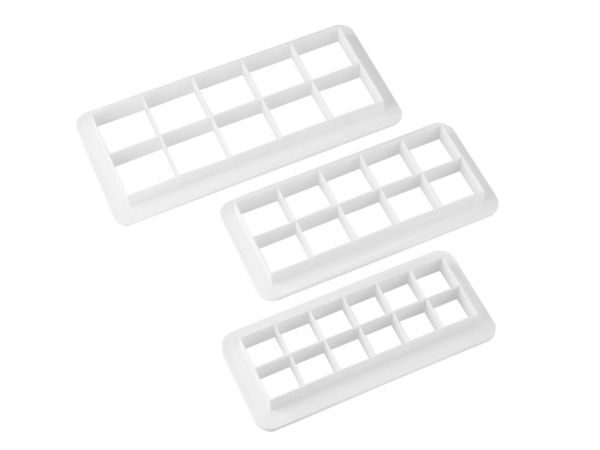 Geometrischer Multiausstecher Quadrat 3er