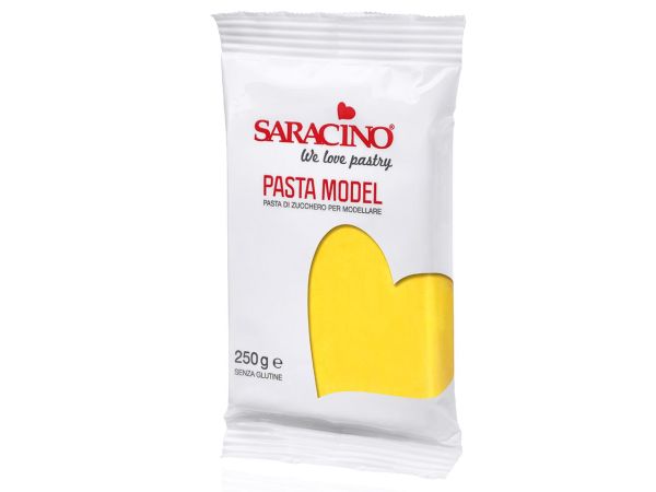Saracino Modellierfondant Pasta Model gelb 250g