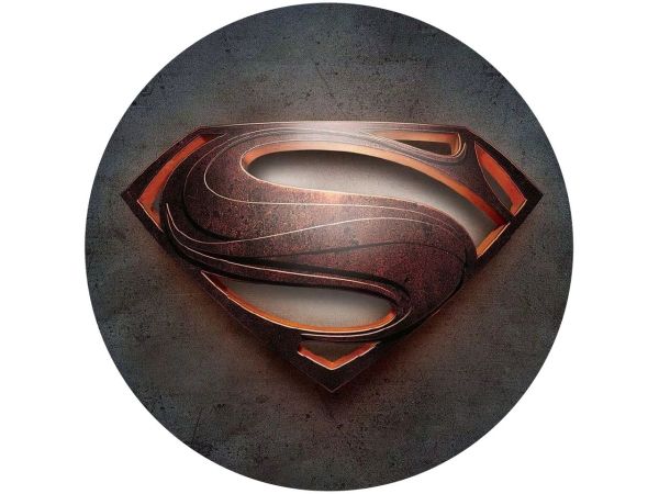 Tortenaufleger Superman Logo, rund 20cm