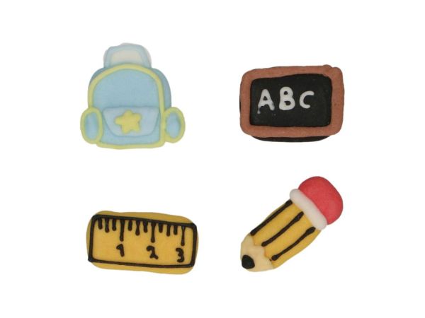 FunCakes Zuckerdekorationen Back to School, 8er Set