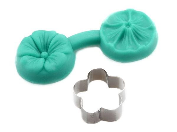 Silikonstempel mit Ausstecher Kirschblüte