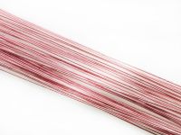 Blumendraht metallic rosa 24G 50 Stück