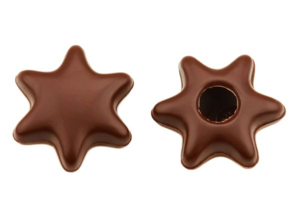 1 Folie Hohlkörper Stern Zartbitter