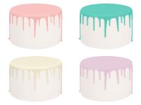 Cake Drip Glasur Princess-Set 4er