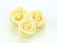 Marzipan-Rosen mittel weiß 4 Stück