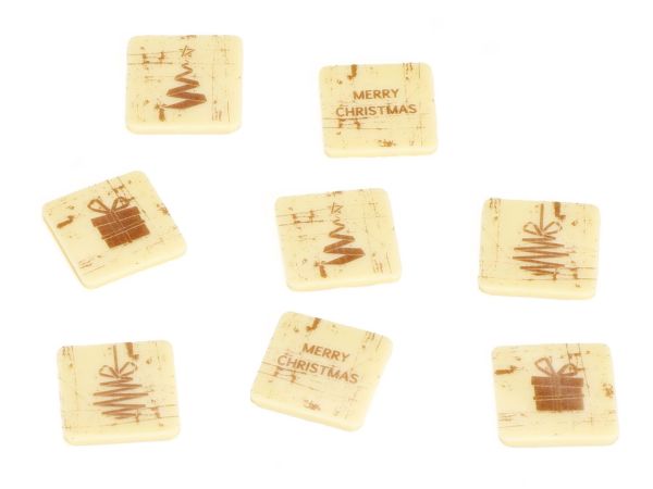 Schokoladenaufleger Merry Christmas 24 Stück