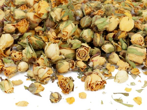 Rosenknospen gelb, natur 10g