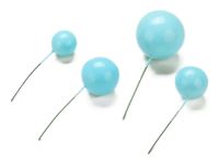 Bubbles Einstecker hellblau 20 Stück