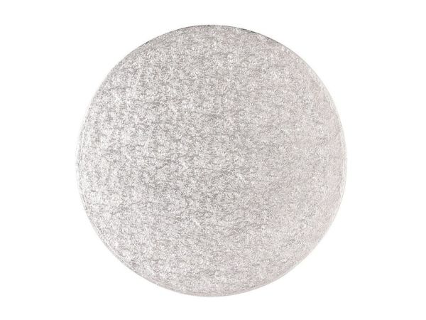 Cakeboard rund 38cm silber 4mm