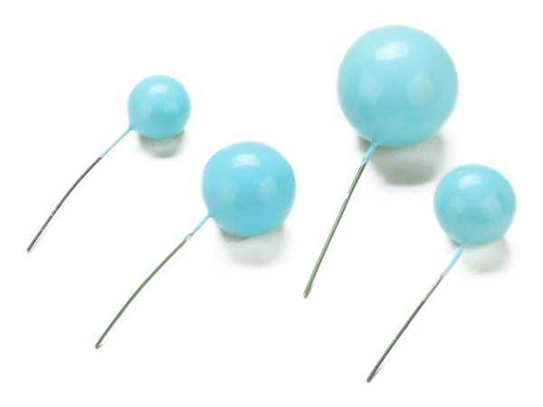 Bubbles Einstecker hellblau 20 Stück