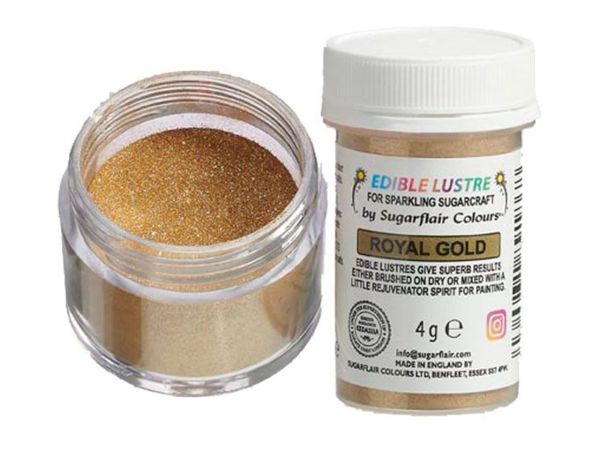 Sugarflair Puderfarbe Glanz Royal Gold 4g