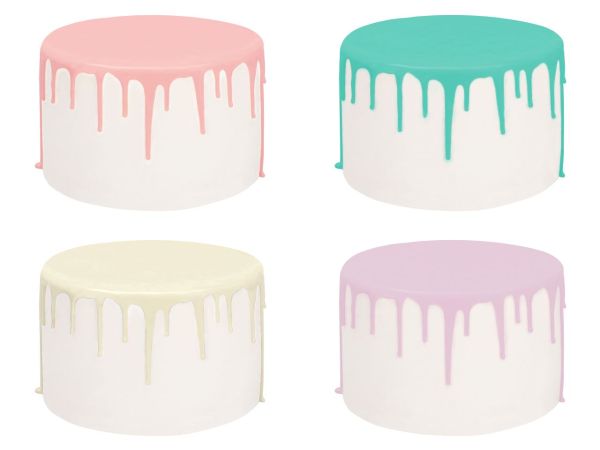 Cake Drip Glasur Princess-Set 4er