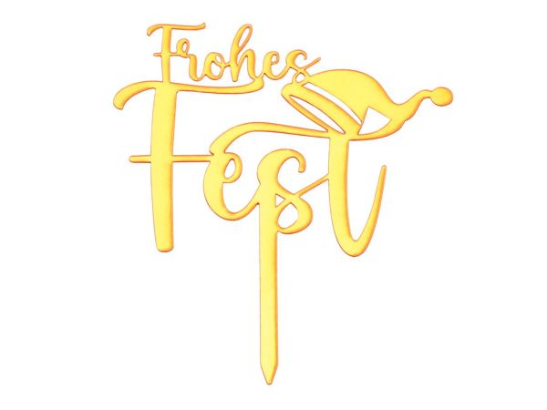 Cake Topper Frohes Fest