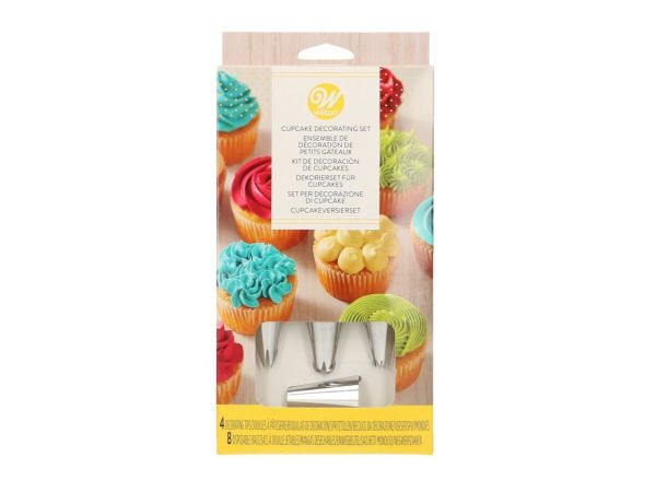Wilton Cupcakes Deko-Set, Spritzbeutel + Spritztüllen 12-teilig