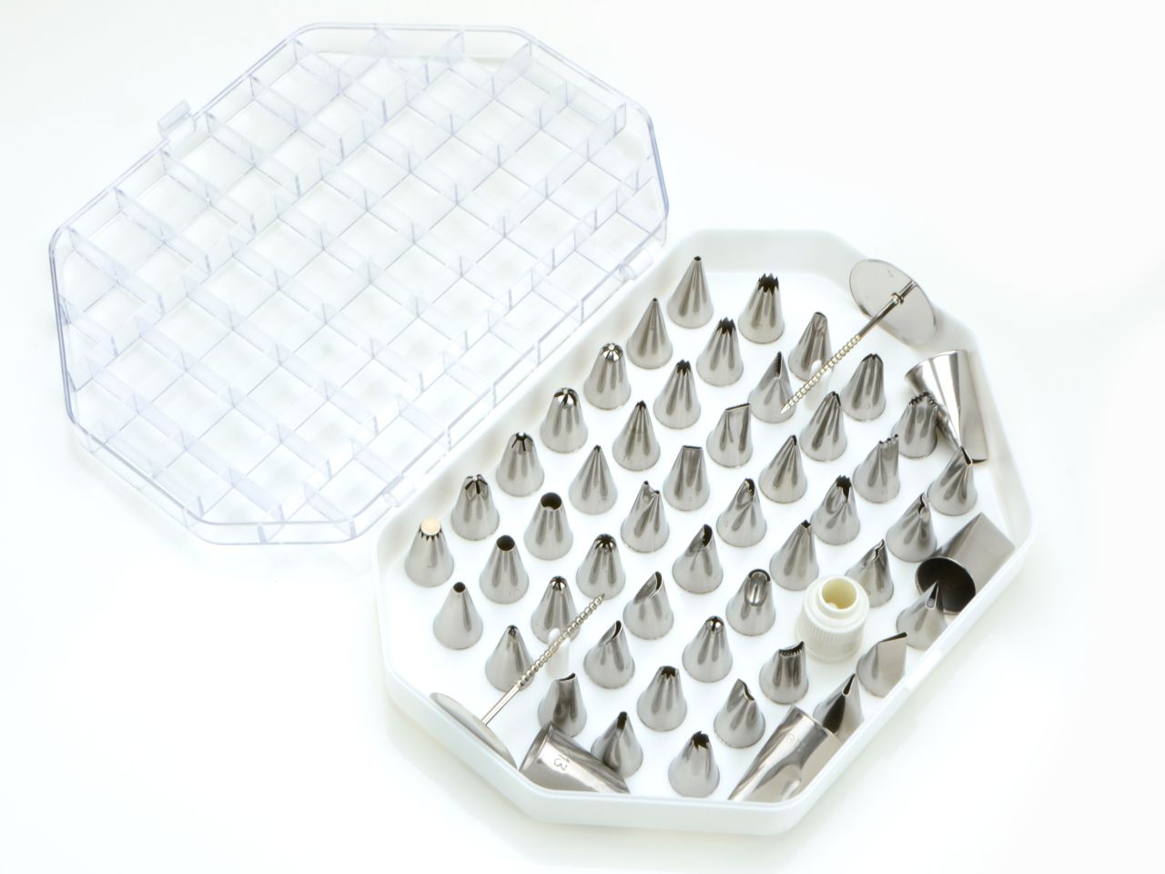 Pastry Tek Spritztüllen-Set – 68 Teile Aus Edelstahl, Inkl. Spritzbeutel & Kupplung