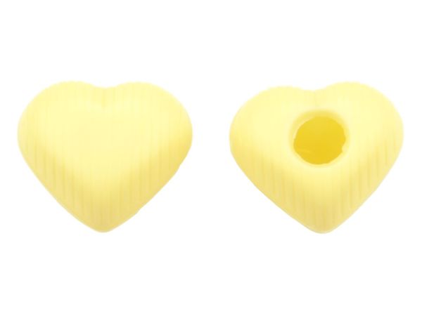 1 Folie Herz-Hohlkörper Medium Weiß