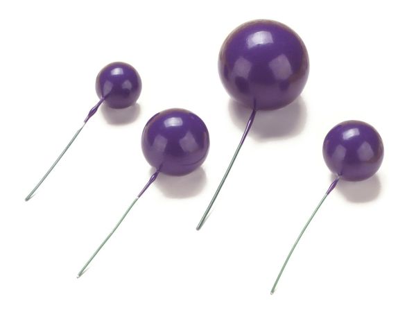 Bubbles Einstecker violett 20 Stück