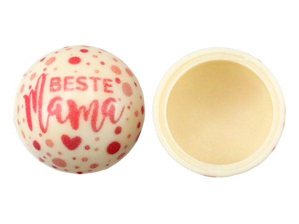 1 Folie Halbschale weiß Beste Mama 40 Stück