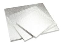 Cakeboard quadrat 43cm silber 5 Stück