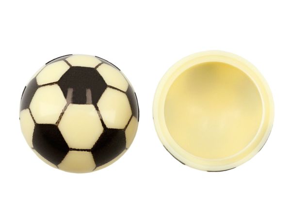 1 Folie Halbschale weiß Fußball 40 Stück