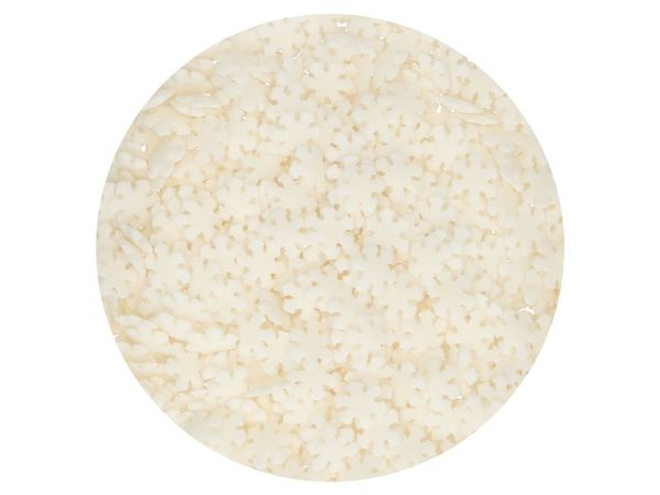 FunCakes Schneeflocken Weiß 50g