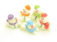 Schneemänner Zucker 5 Stück