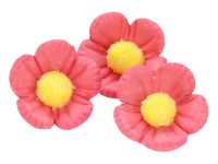 Blumen 30mm rosa Zucker 16 Stück