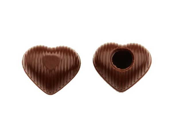 8 Folien Herz-Hohlkörper Mini Zartbitter