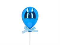 Cake Topper Ballon blau 3D