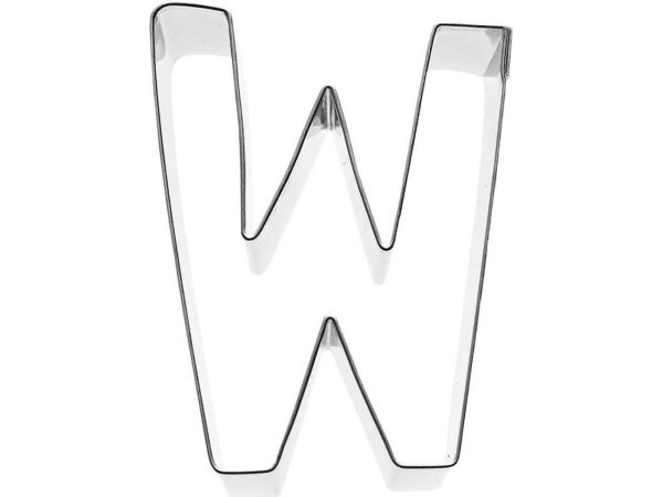 Ausstechform Buchstabe W 6cm