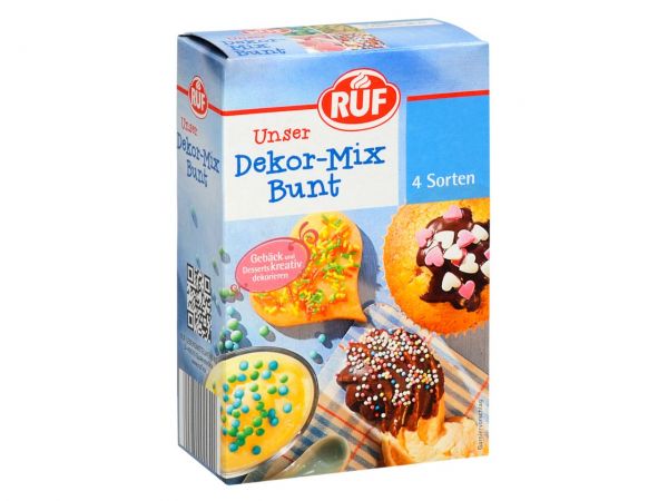 RUF Dekor-Mix Bunt 4er Pack 2x50g, 2x30g