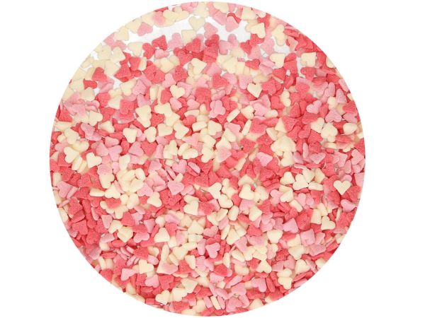 FunCakes Miniherzen Rosa-Weiß-Rot 60g