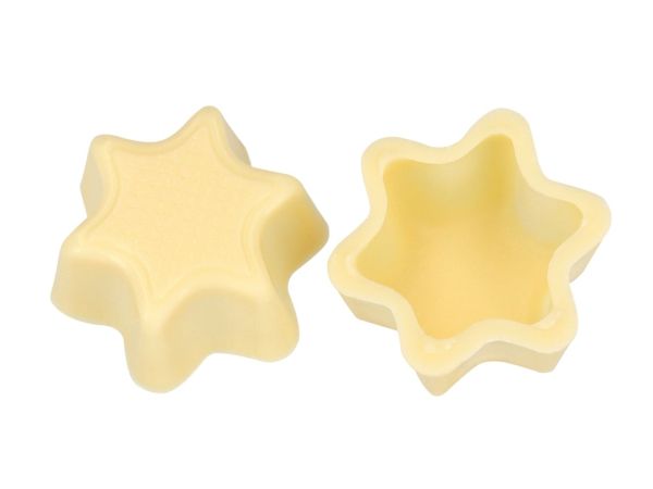 1 Folie Stern-Schalen Weiß