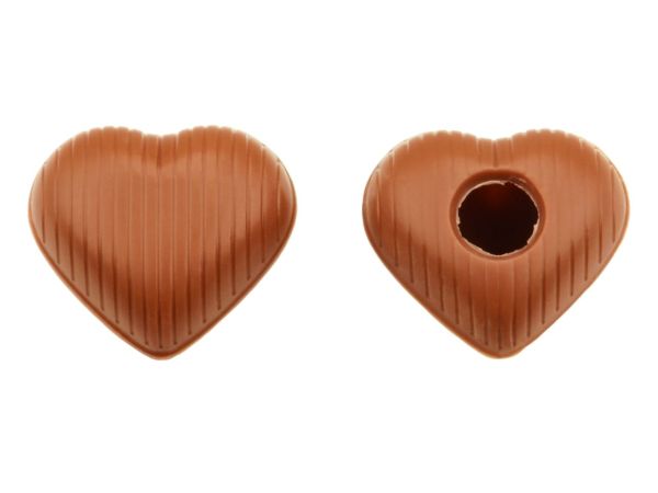 8 Folien Herz-Hohlkörper Medium Vollmilch