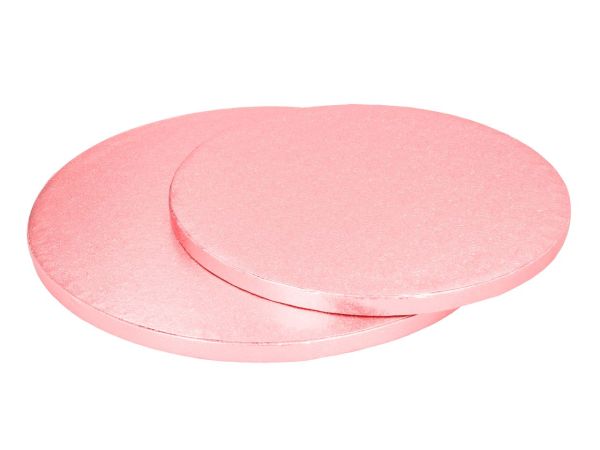 Cakeboard rund 25cm rosa