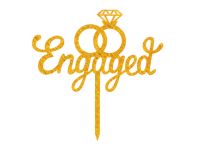 Cake Topper Engaged