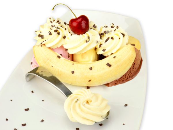 Sahnestand Bananen Split 100g