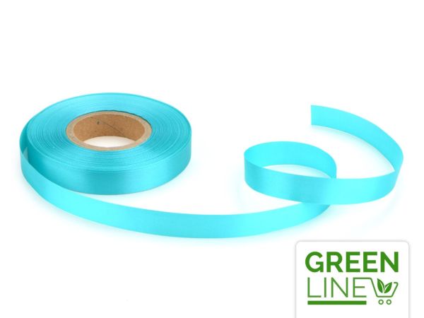 Satinband türkis 14mm, 30 Meter GREENLINE