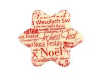 1 Folie Aufleger Stern Weiß