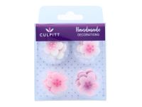 Cupcake-Deko Blumen Rosa 12 Stück