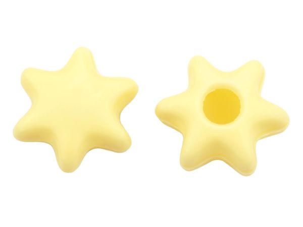 9 Folien Hohlkörper Stern Weiß