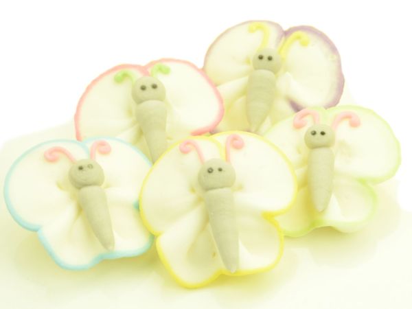 Schmetterlinge Zucker 5 Stück
