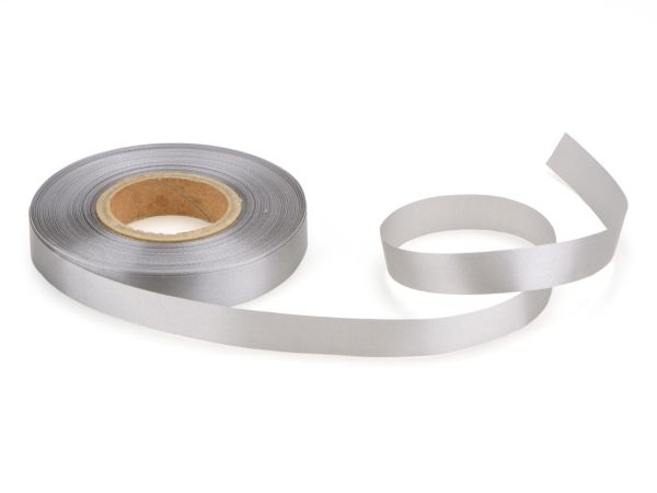 Satinband grau 14mm, 30 Meter