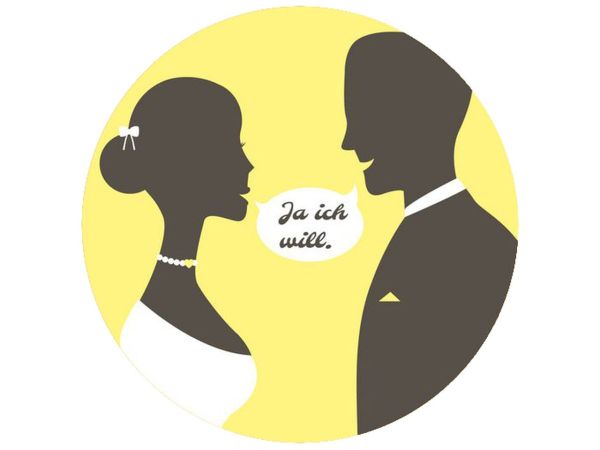 Tortenaufleger Ich-will gelb rund 20cm