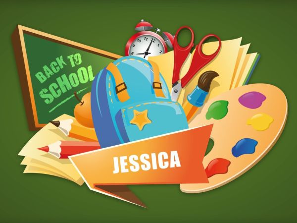 Tortenaufleger Einschulung C 20x30cm