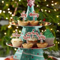 Ginger Ray - Cupcake Toppe - Weihnachten 12 Stück